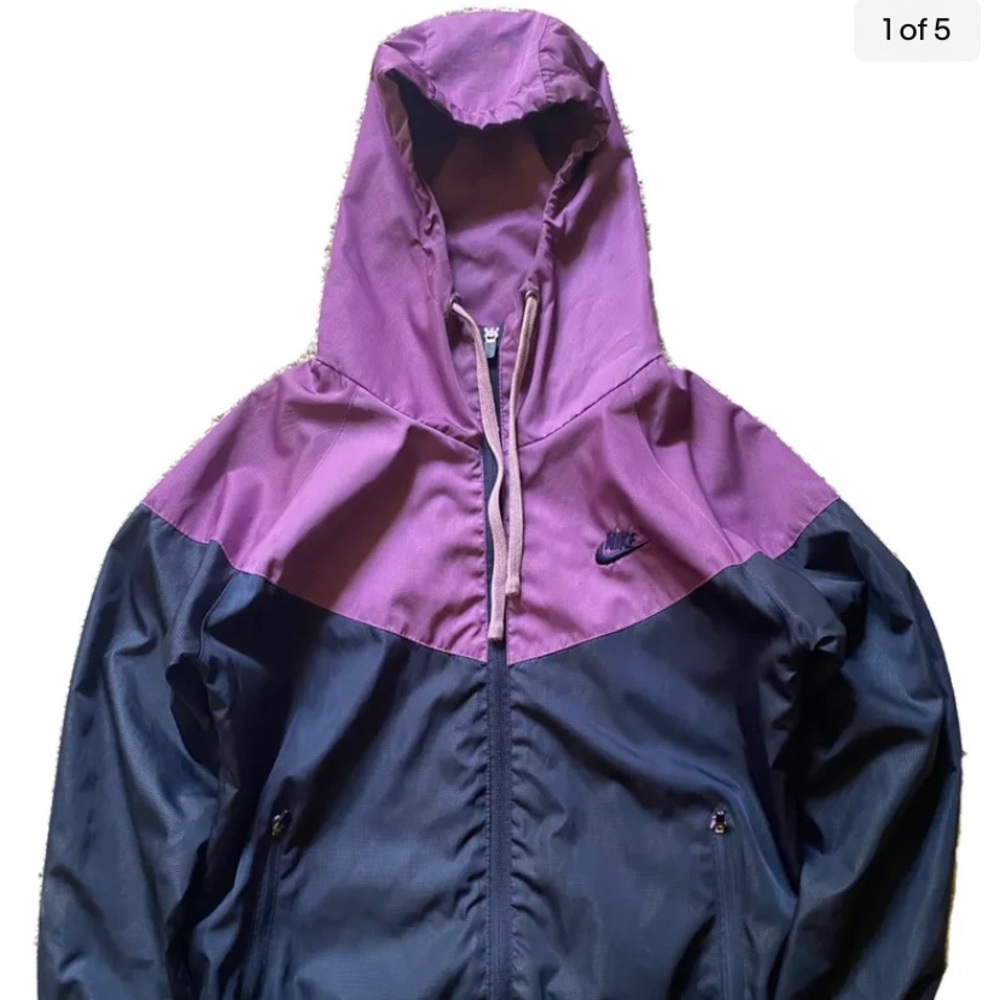 NIKE RFC# NME 920220 KL4 Vintage Jacket  Small Swoosh Purple/Blue Size-S